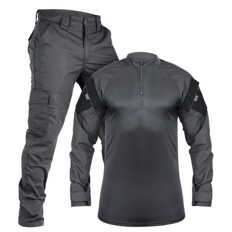 FARDA SENTINEL: Combat Shirt + Calça Tática - Preta