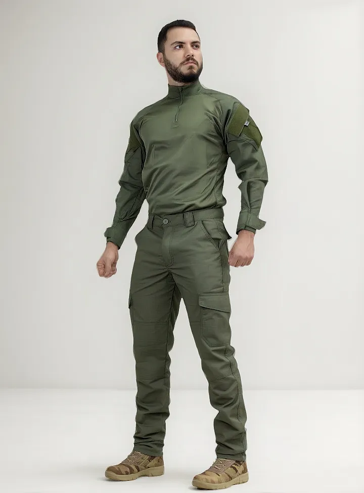 FARDA ARES – Verde Oliva | Combat Shirt + Calça Tática