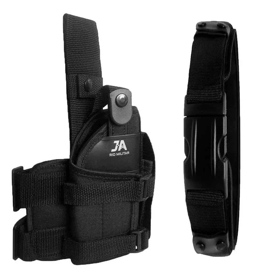 Combo Cinto tático + Coldre de Perna Universal