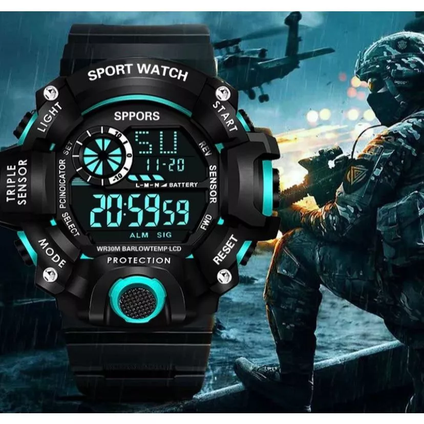Relógio Tático A Prova D'Água 30m