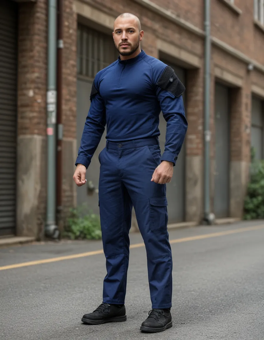 Farda Completa: Combat Shirt + Calça Tática - Azul Marinho