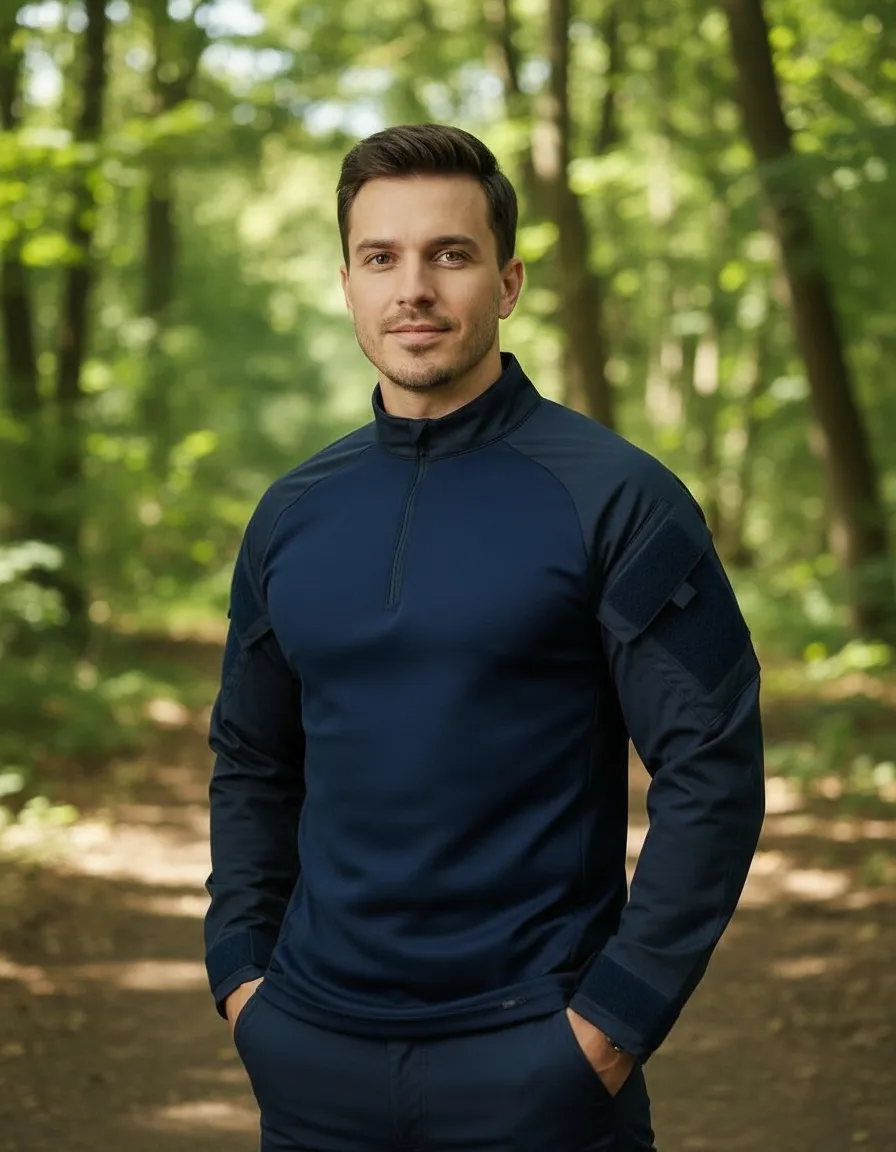 Farda Completa : Combat Shirt + Calça Tática - Azul Noturno